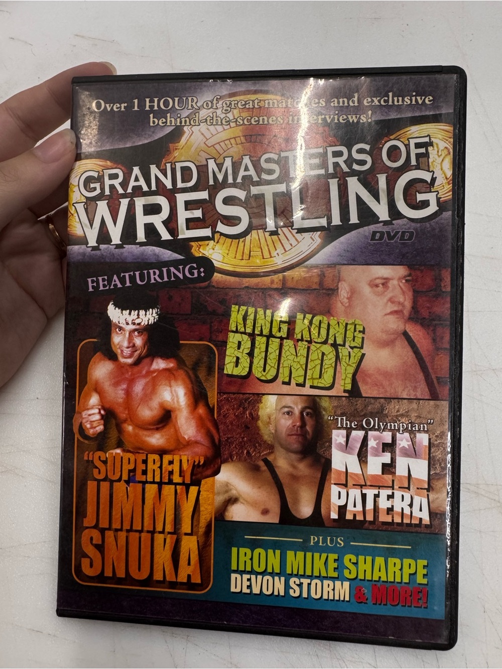 Grand Masters of Wrestling DVD 2005 Snuka Bundy Patera Interviews Matches Tested
